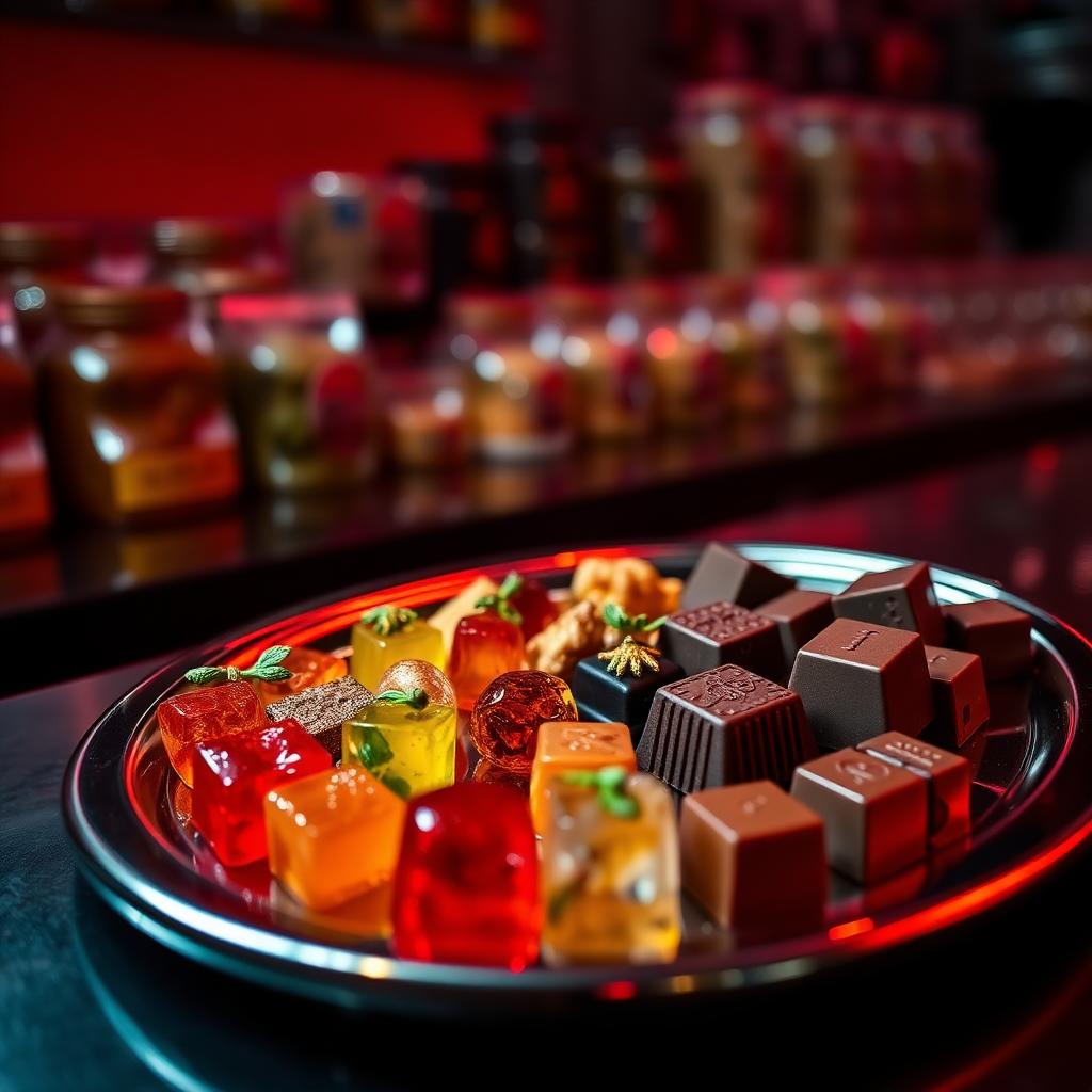 Edibles flatlay